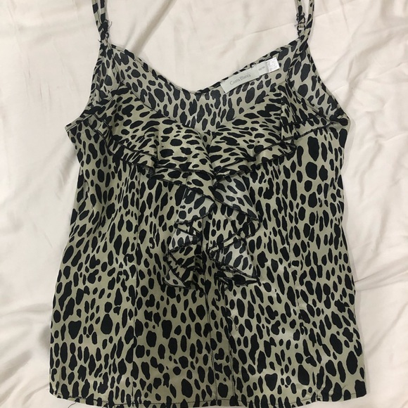 Boutique Leopard print spaghetti strap top - Picture 1 of 4